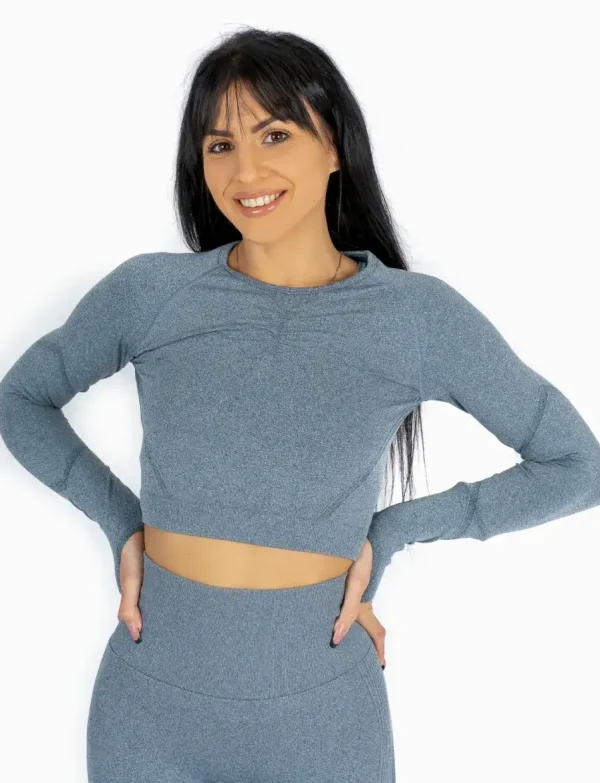 Aurora blue top za trening na dug rukav