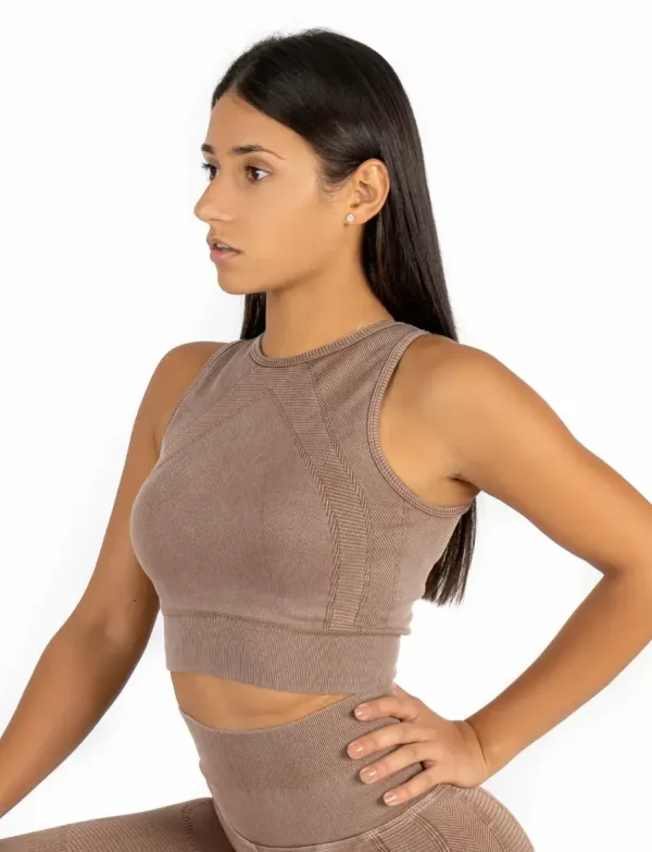 Mist brown topić za trening na bretele