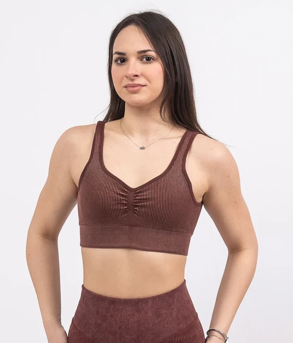 Cozy brownn top na bretele 3