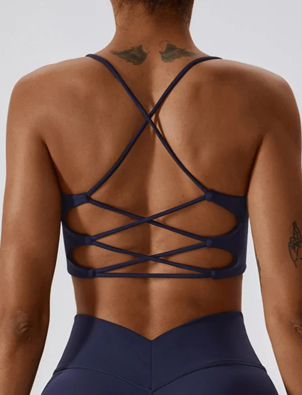 Sena indigo top na bretele