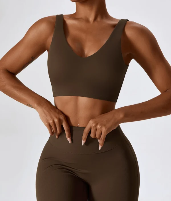 Leila brown top na bretele 4