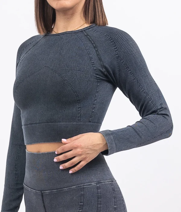 Mist dark gray top na dug rukav 2